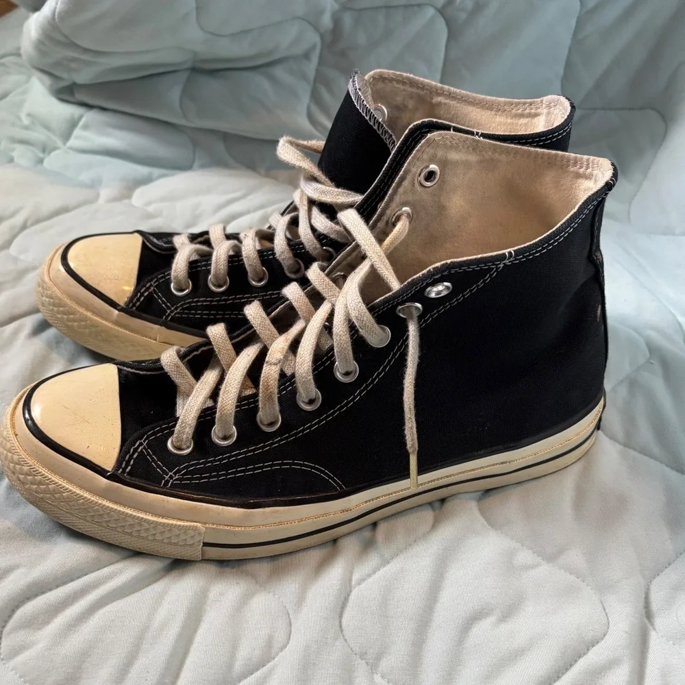 Converse Chuck Taylor All Star 70 High Top Black Canvas Sneakers 162050C - Picture 4 of 8